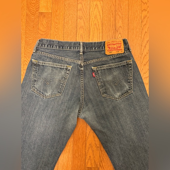Levis 559 Mens 32x32 Denim Blue Jeans Relaxed Fit Straight Leg Medium Wash - Picture 9 of 10